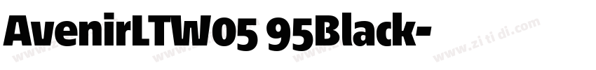 AvenirLTW05 95Black字体转换